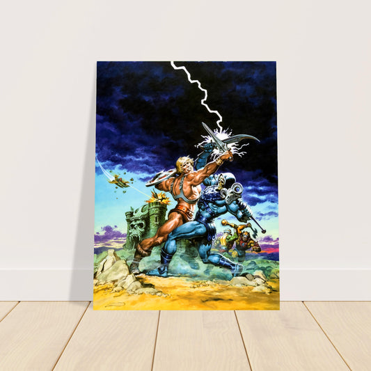 Earl Norem He-Man vs Skeletor Poster – Masters of the Universe Wall Art Decor 2