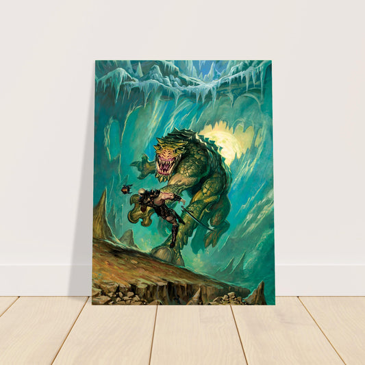 Kavu Titan Poster – Ice Cave Beast by Todd Lockwood Fantasy Art Print 2000 2
