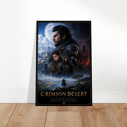 Crimson Desert Fantasy RPG Poster, Epic Open World Adventure Wall Art 2