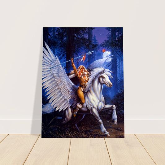 FLIGHT FROM DARKEN WOOD BY CLYDE CALDWELL POSTER FANTASY WALLART DECOR 2