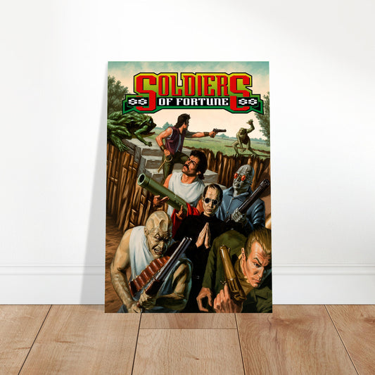 Soldiers of Fortune Poster – Action Adventure Mercenary Combat Art 2