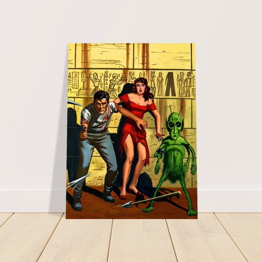 Quest of the Golden Ape by Edward Valigursky 1957 Poster Wall Art Decor 2