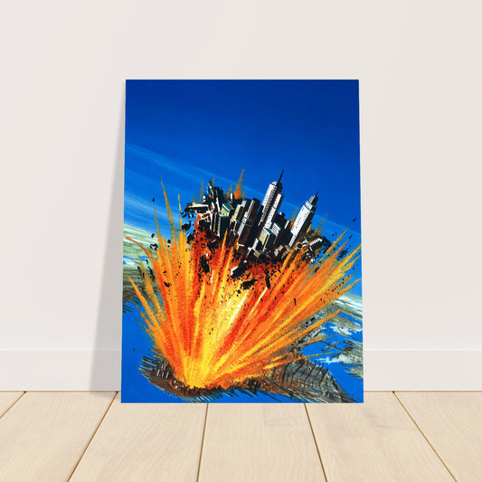 Cataclysmic Impact by Edward Valigursky Poster 1957 Wall Art Decor 2