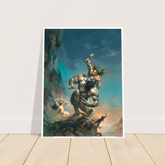 The Savage Sword of Conan #4 Cover Art Poster by Boris Vallejo - 1974 2