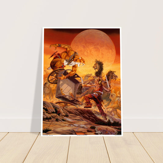 Larry Elmore Werenight Fantasy Art Poster Werecat Sword & Sorcery RPG 1997 2