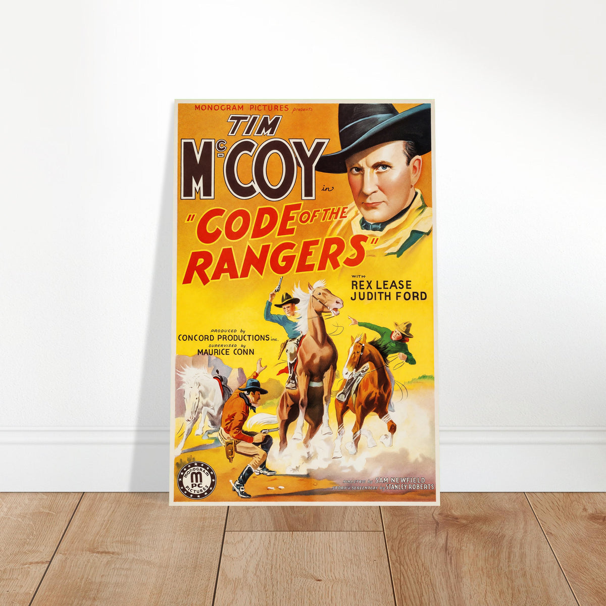 Code of the Rangers 1938 Movie Poster – Tim McCoy Western Film Wall Art Decor 2