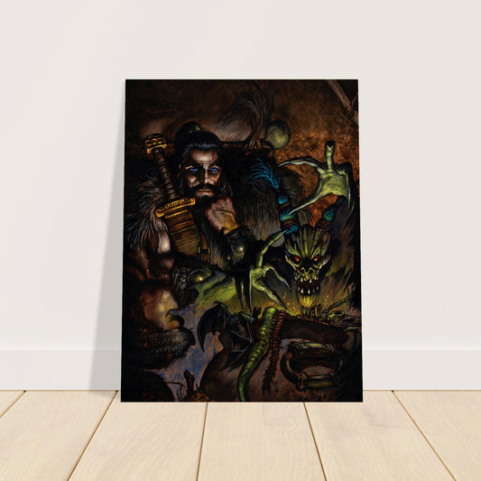SIMON BISLEY SLÁINE: THE HORNED GOD POSTER 1989 Wall Art Decor 2