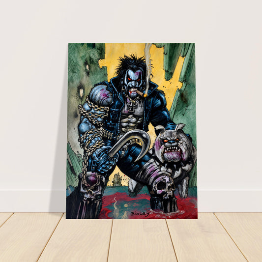 SIMON BISLEY LOBO 002 POSTER – ULTRA VIOLENT ANTI-HERO WITH DEMON DOG 2