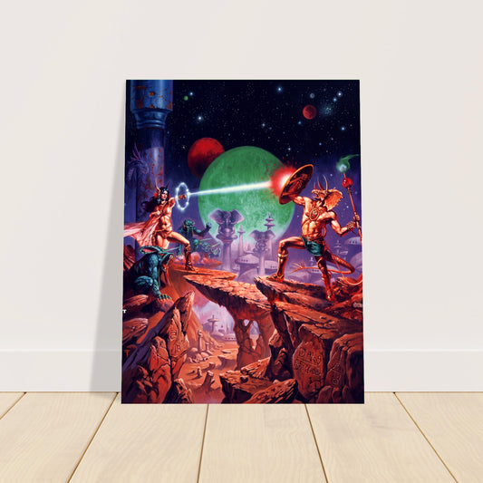 A FIGHTING MAN OF MARS BY CLYDE CALDWELL POSTER FANTASY WALLART SHARP-DETAIL 2