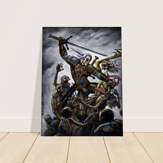 Simon Bisley The Witcher vs Living Dead Poster – Fantasy Monster Art 2
