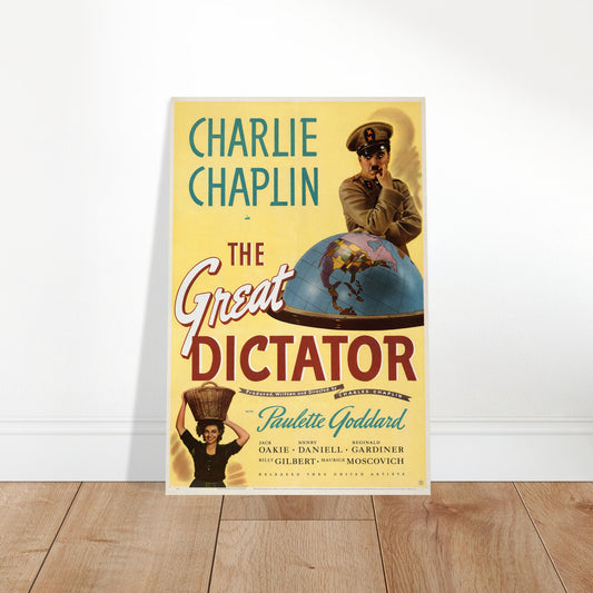 The Great Dictator Charlie Chaplin 1940 Movie Poster Wall Art Decor 2