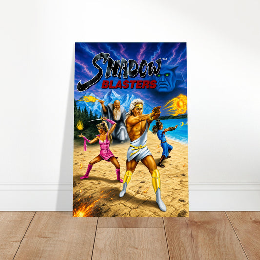 Shadow Blasters Poster – Fantasy Magic Warriors Retro Arcade Art Wall Art Decor 2