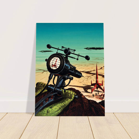 Hunter Patrol by Edward Valigursky (1959) Sci-Fi Poster Wall Art Decor 2
