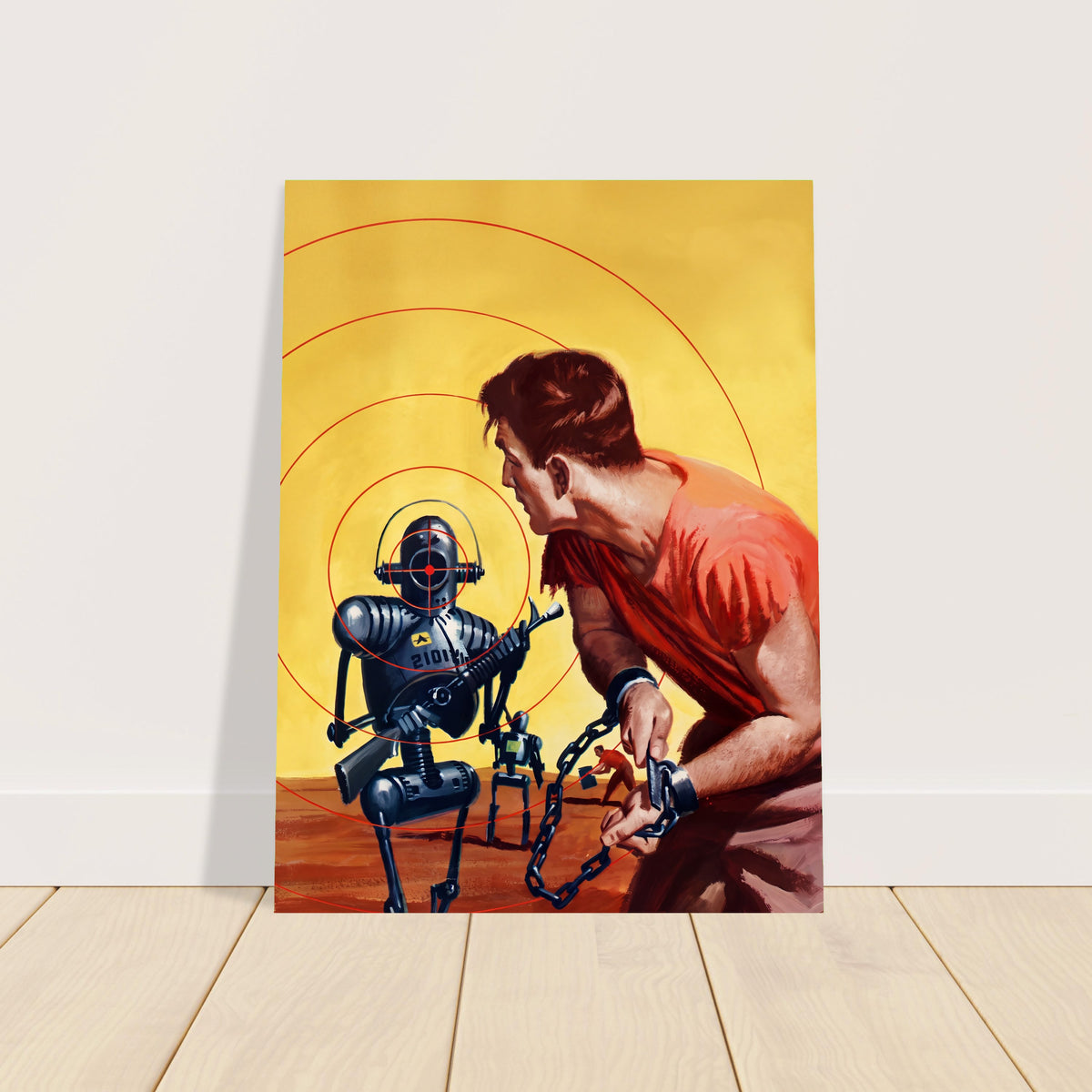 The Steel Napoleon by Edward Valigursky 1957 Sci-Fi Robot Poster Wall Art Decor 2