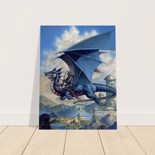 DRAGON STEED BY CLYDE CALDWELL POSTER FANTASY VIBRANT-COLORED SHARP-DETAIL 2
