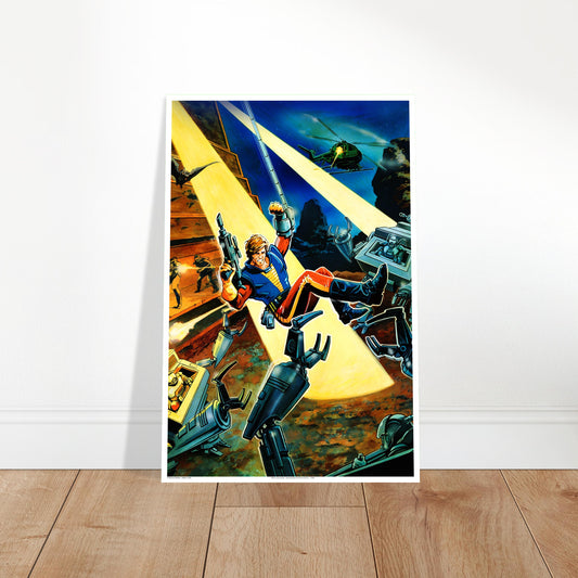 Bionic Commando Poster – Nintendo Box Art by Frank Cirocco (1988 Classic) 2