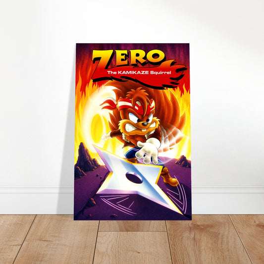 Zero The Kamikaze Squirrel Poster – Retro Video Game Art Wall Art Decor 2