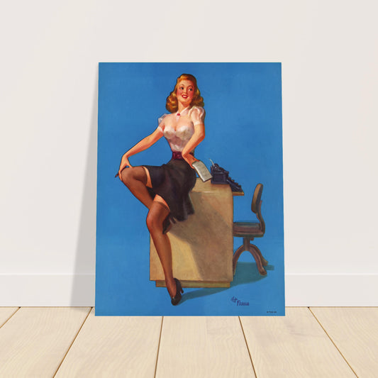 See My Secretary by Art Frahm (1942) Poster – Vintage Pin-Up Wall Art Decor 2