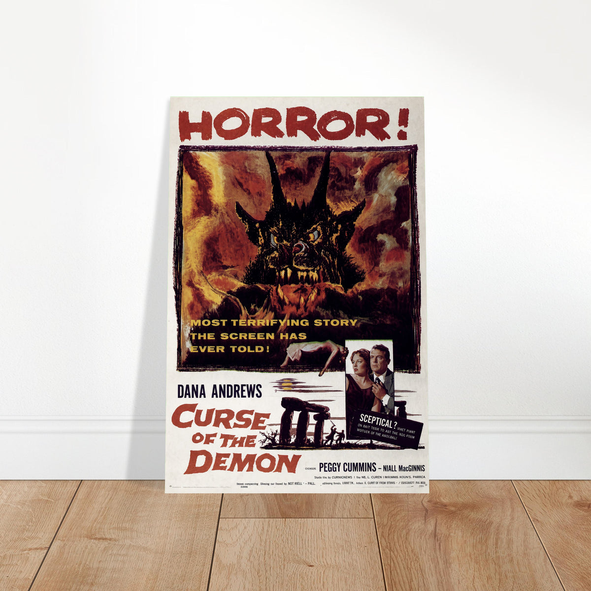 Curse of the Demon 1957 Movie Poster – Classic Horror Film Art Wall Art Decor 2