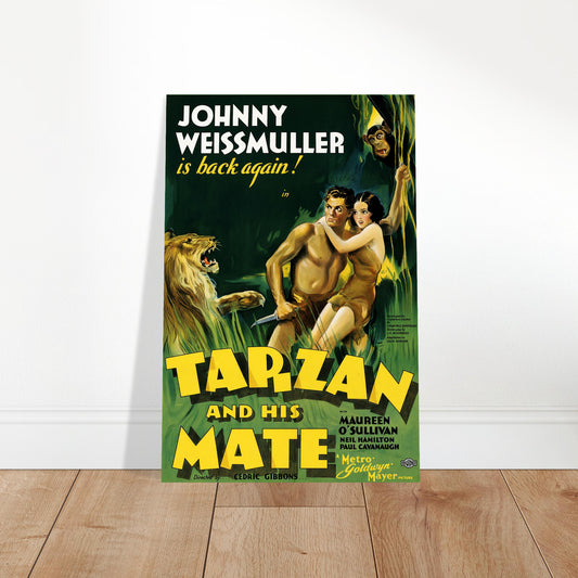 Tarzan and His Mate 1934 Movie Poster – Classic Jungle Adventure Wall Art 2