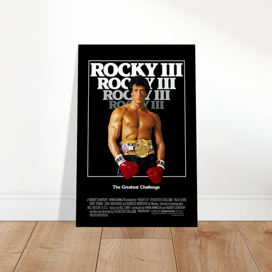 Rocky III 1982 Movie Poster – Boxing Classic Film Art Wall Print 2