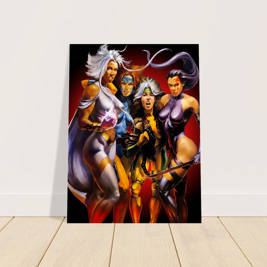 Julie Bell - X-Woman Poster - Storm, Rogue, Psylocke & Jean Grey - 1996 X-Men Su 2