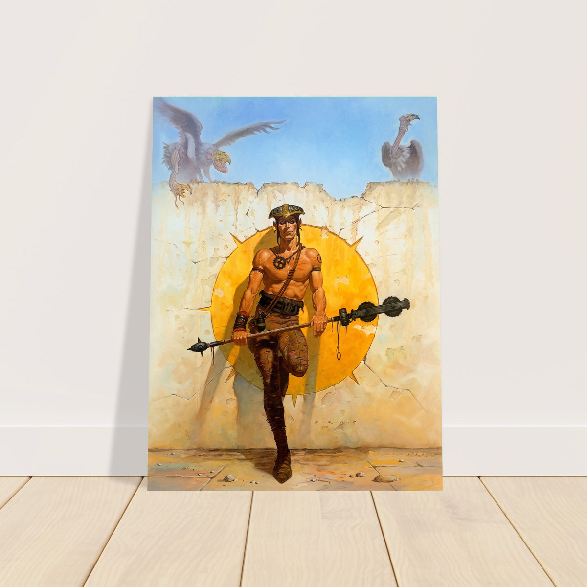 Gerald Brom Grave Expectations 1991 Poster – Barbarian Warrior Fantasy Art 2