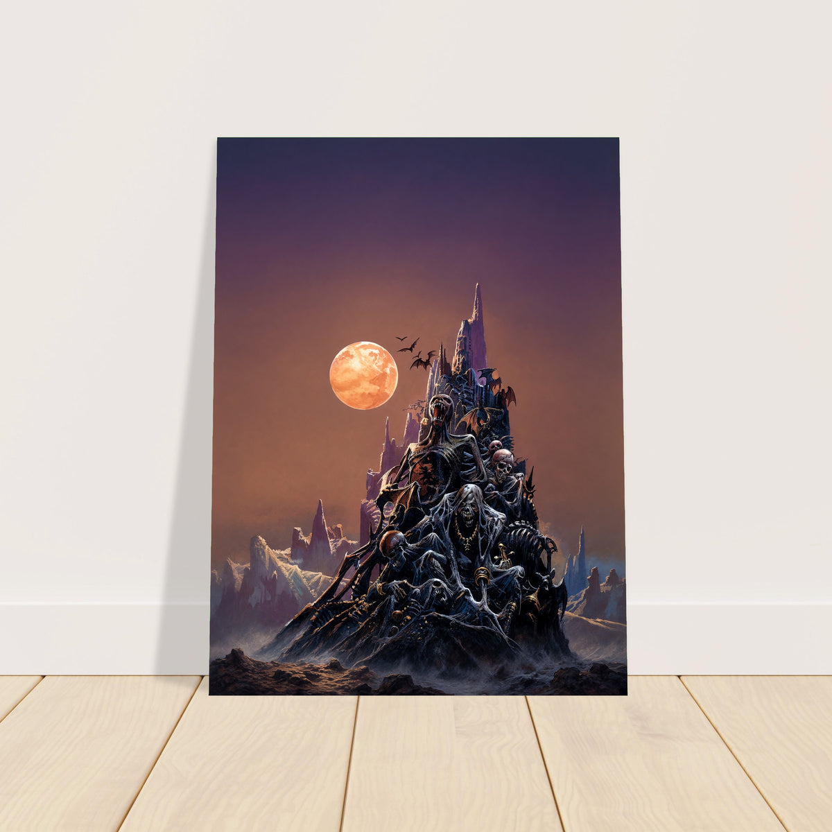 Bruce Pennington Moonlit Ossuary Poster – Dark Fantasy Castle Art Wall Art Decor 2