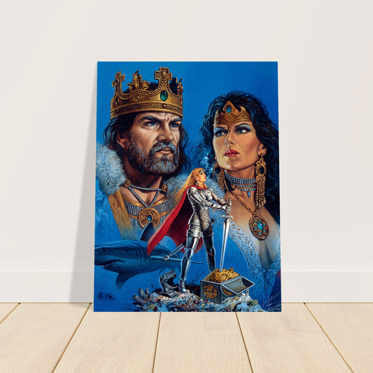 THE CORAL KINGDOM BY CLYDE CALDWELL POSTER D&D FANTASY WALLART VIBRANT-COLORED 2