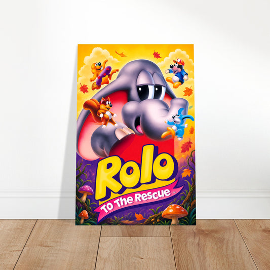 Rolo to the Rescue Poster – Adorable Video Game Characters Adventure 2