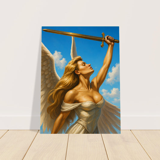 SERRA ANGEL MAGIC THE GATHERING INSPIRED DIVINE WARRIOR FANTASY POSTER 2
