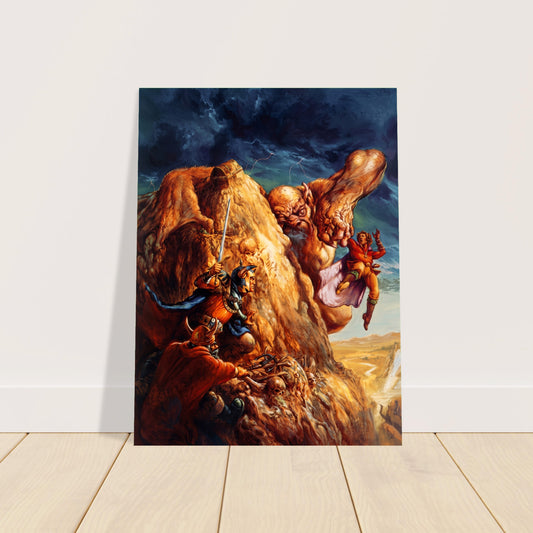 An Unexpected Meeting by Jeff Easley 1986 Fantasy Poster Wall Art Decor 2