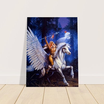 FLIGHT FROM DARKEN WOOD BY CLYDE CALDWELL POSTER FANTASY WALLART DECOR 2