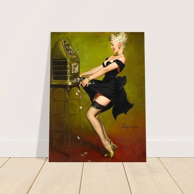 Jackpot! by Gil Elvgren (1961) Vintage Pin-Up Poster 2