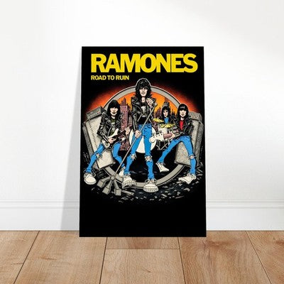 RAMONES Road to Ruin Poster – Punk Rock Band Album Art Print Wall Art Decor 2