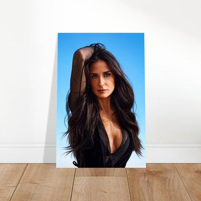 Demi Moore Portrait Poster – Modern Celebrity Artwork 2