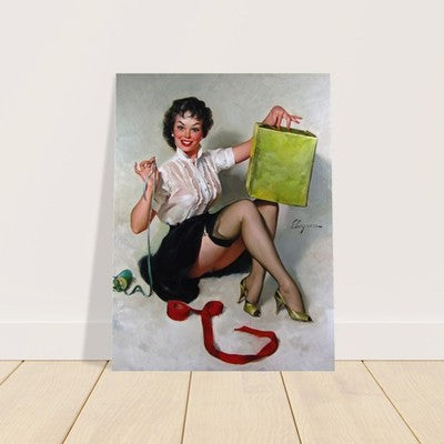 A Neat Package by Gil Elvgren (1961) - Vintage Pin-Up Poster 2
