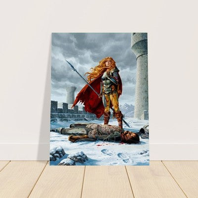 Dragonlance Death of Sturm Larry Elmore Dungeons & Dragons Poster 1986 Wall Art 3