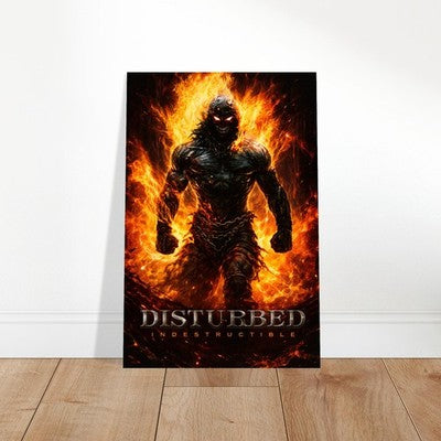 Disturbed Indestructible 2008 Poster – Fire Demon Metal Art Wall Art Decor 2