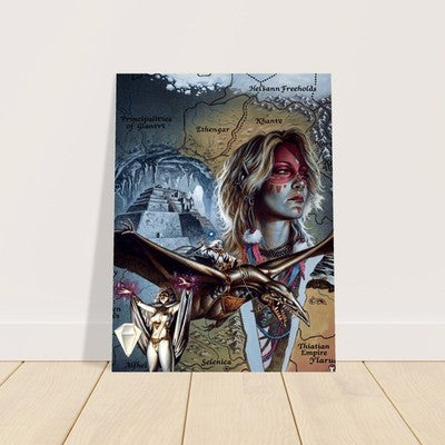 THE SHADOW ELVES BY CLYDE CALDWELL POSTER D&D FANTASY WALLART VIBRANT 2