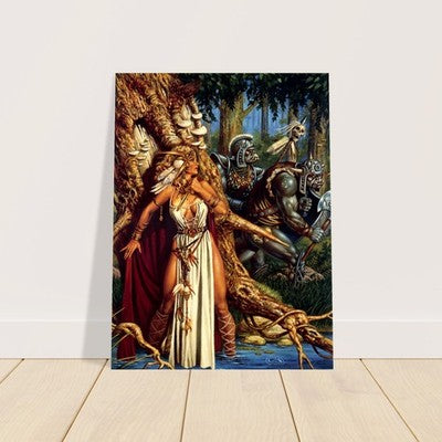 A PRINCESS IN PERIL BY CLYDE CALDWELL POSTER FANTASY RPG WALLART VIBRANT-COLORED 2