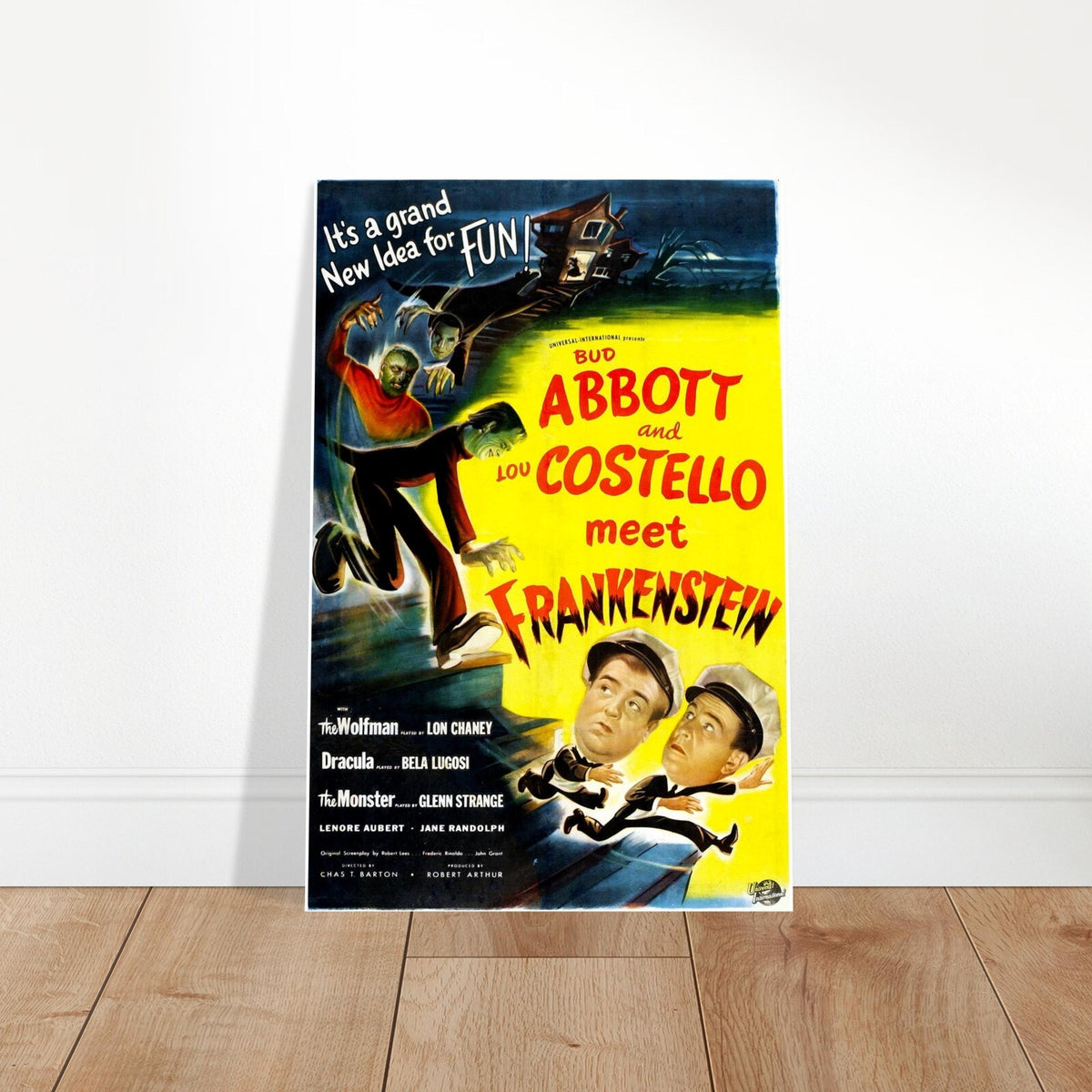 Abbott and Costello Meet Frankenstein Poster – Universal (1948) | Horror-Comedy 2