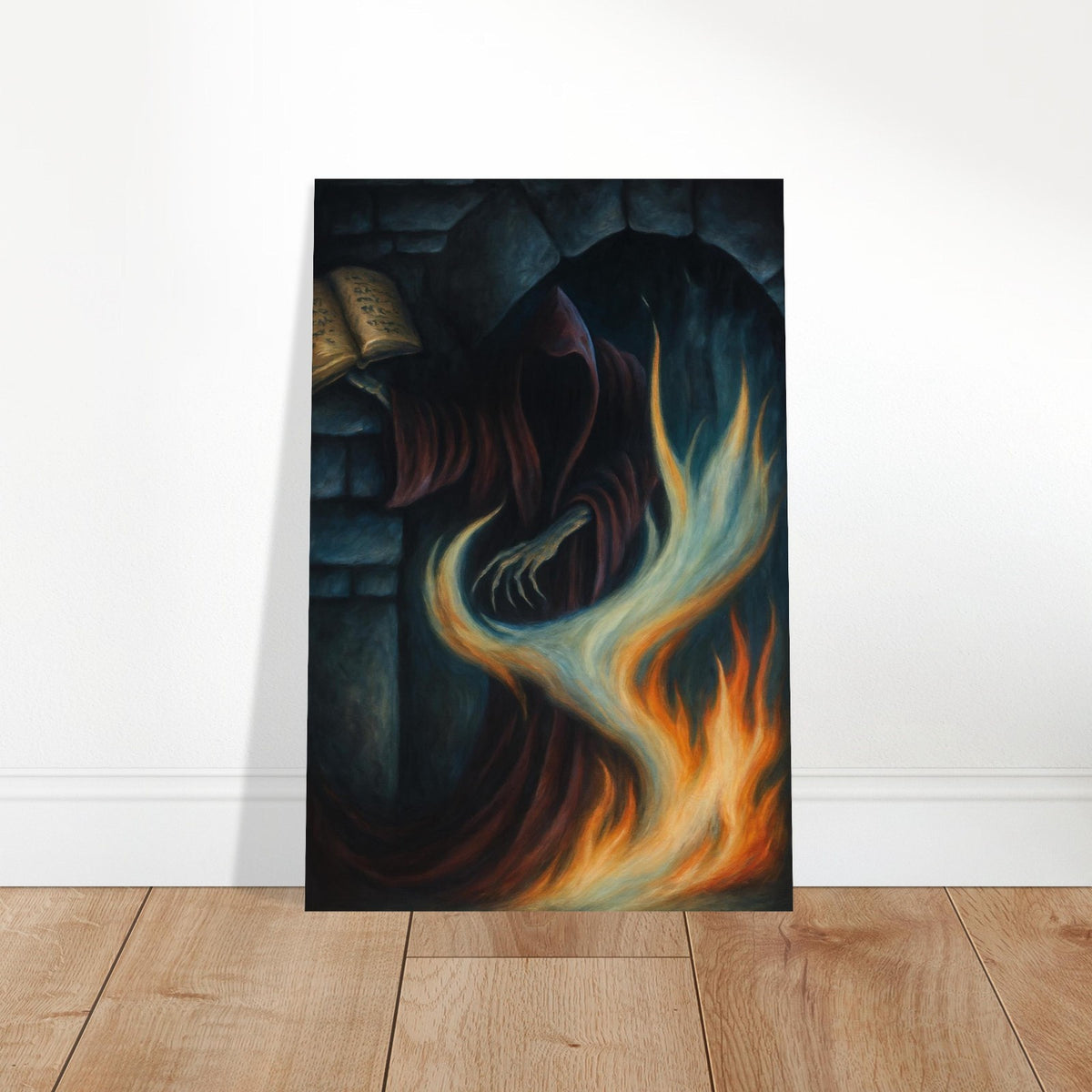 DARK RITUAL MAGIC THE GATHERING INSPIRED DEATH REAPER FLAME MANA POSTER 2