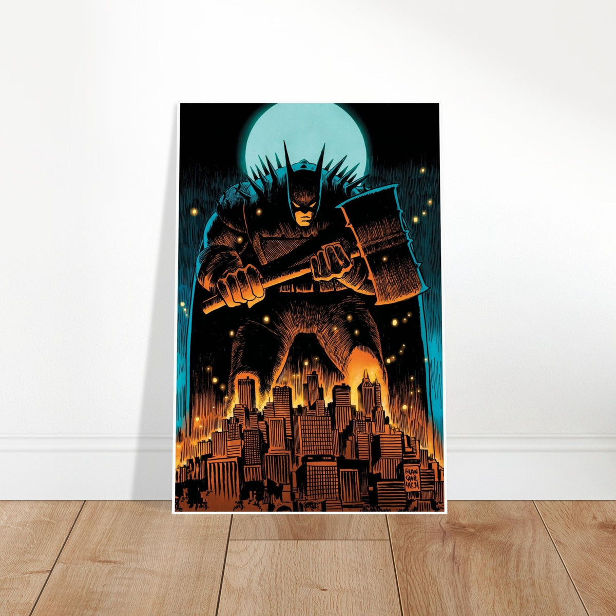 FRANCESCO FRANCAVILLA – ABSOLUTE BATMAN #4 COVER C – DARK KNIGHT HAMMER POSTER 2