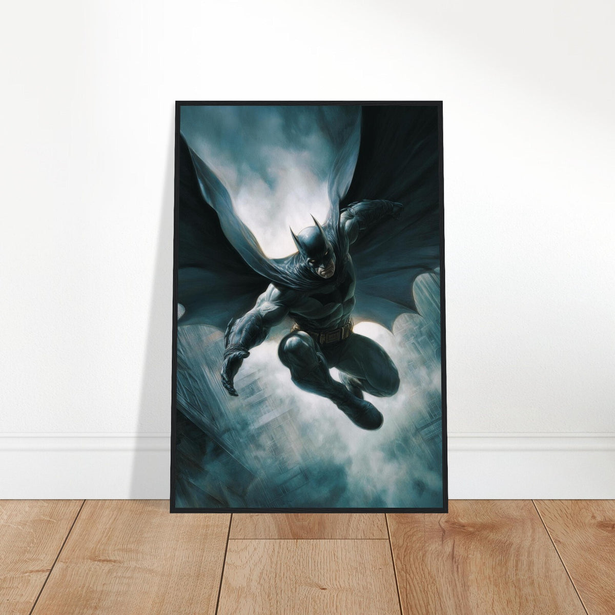 Framed Poster Batman Takes Flight by R. Esberard, 2024 – Gotham City Tribute Art 2