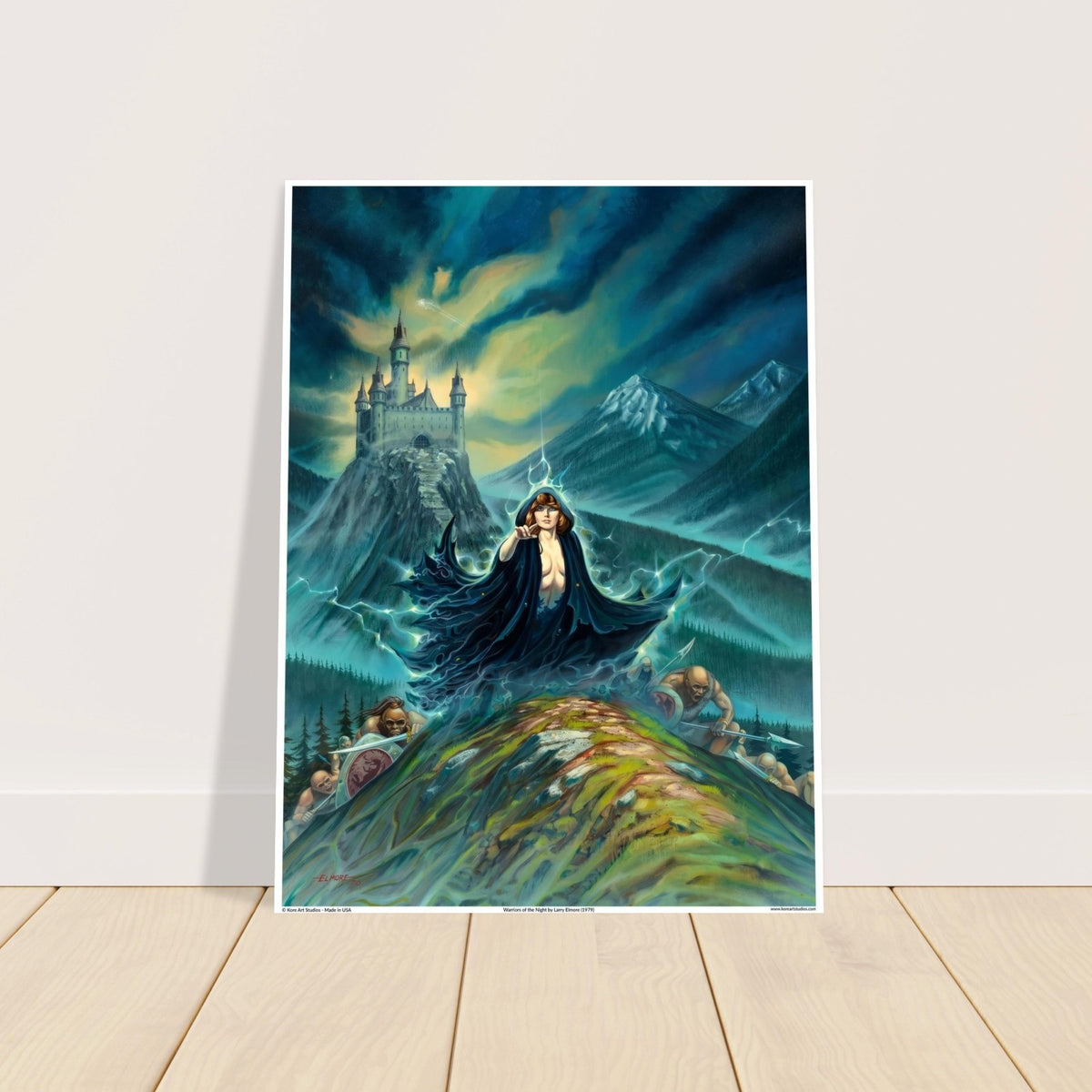 Larry Elmore Warriors of the Night Fantasy Art Poster Gothic Sorcery 1979 2