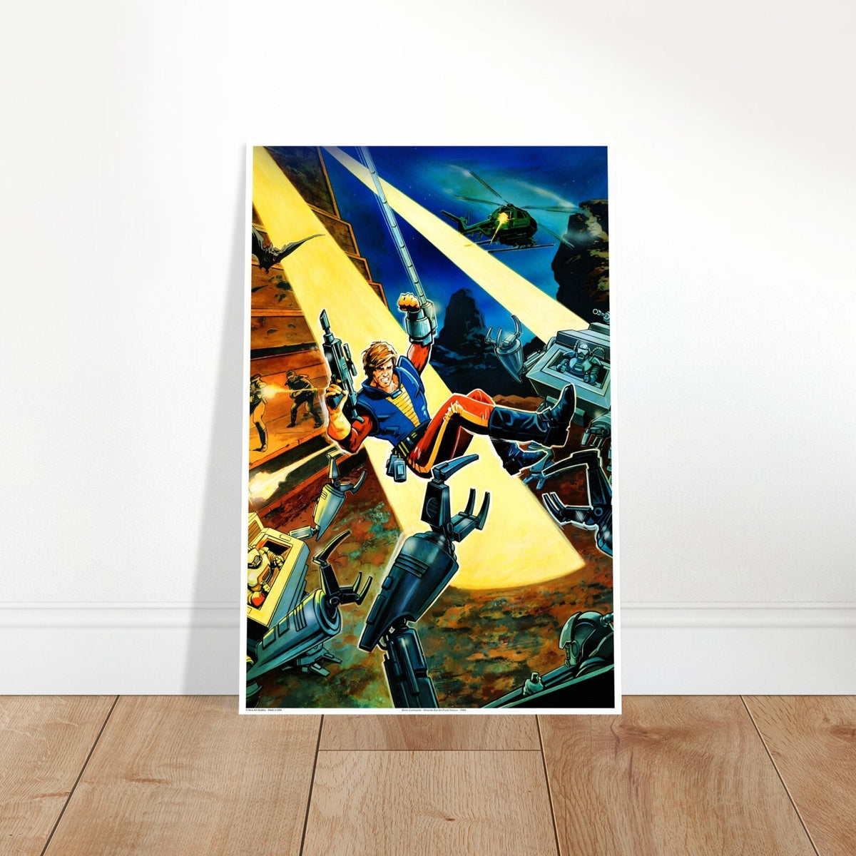 Bionic Commando Poster – Nintendo Box Art by Frank Cirocco (1988 Classic) 2