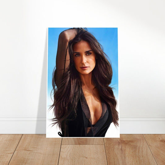 DEMI MOORE POSTER F MAGAZINE ITALY JANUARY 2019 BEACH PORTRAIT EDITORIAL 2