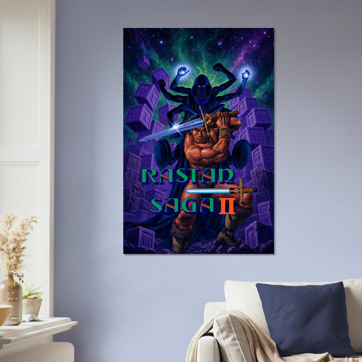 Rastan Saga II Poster – Barbarian Warrior with Magic Sword Wall Art Decor 5