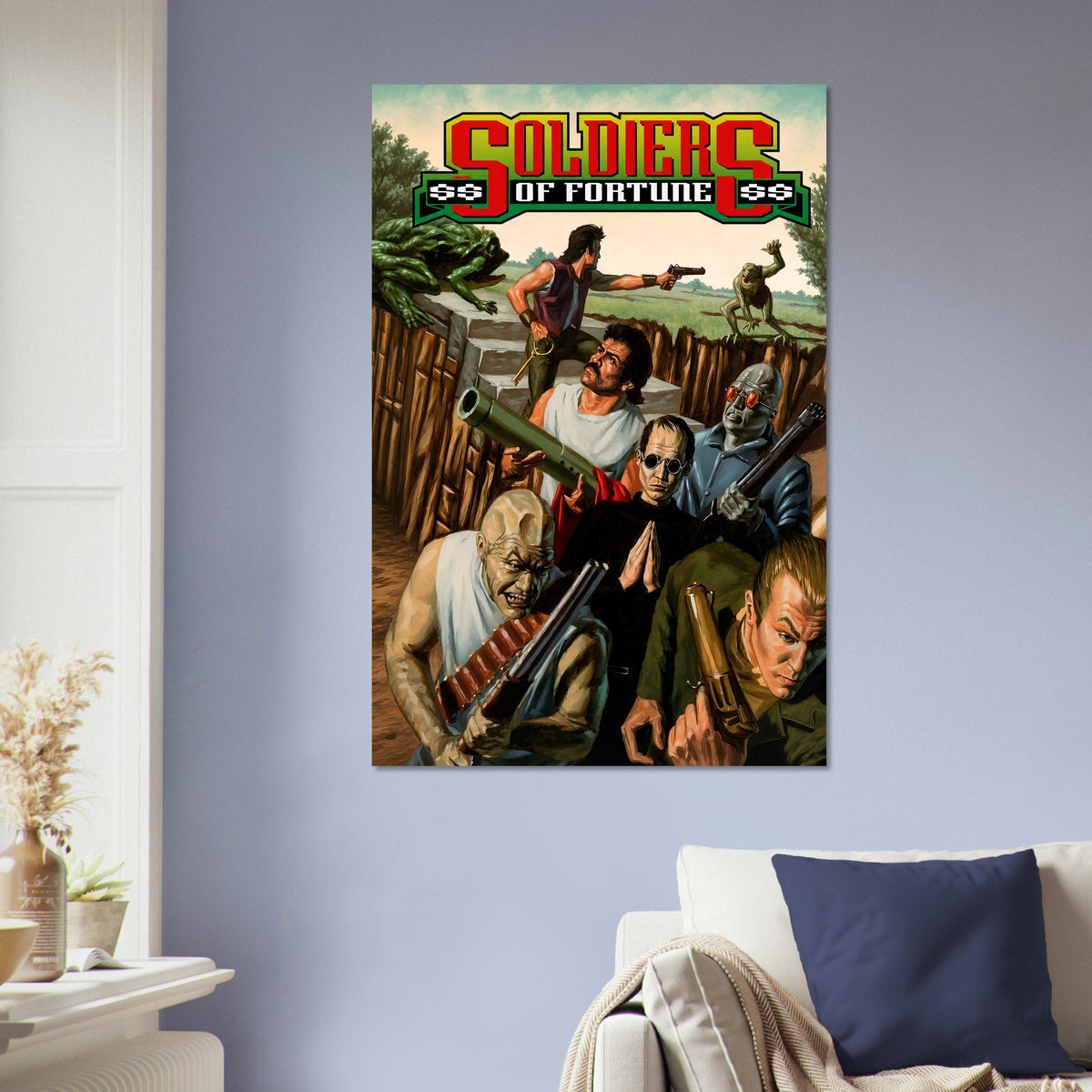 Soldiers of Fortune Poster – Action Adventure Mercenary Combat Art 5